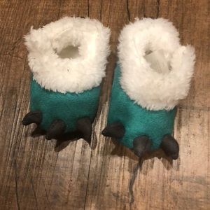 Baby dinosaur slippers